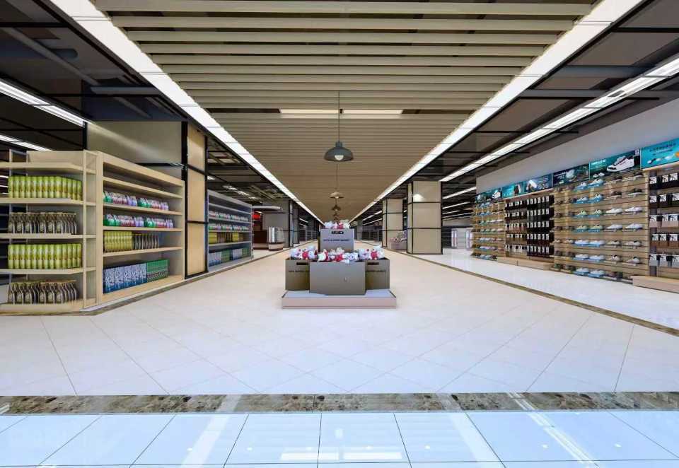 陝西超市裝修要點，陝西超市門店裝修施工，陝西生鮮超市裝修施工