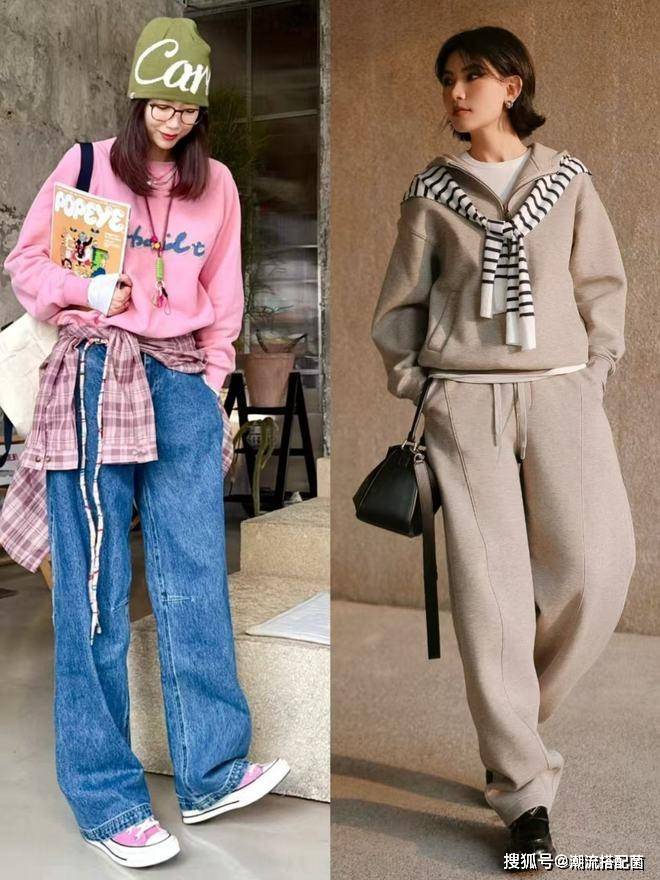 原創今年春天流行的“闊腿褲”，這樣穿時髦減齡又高階，趕快收藏起來