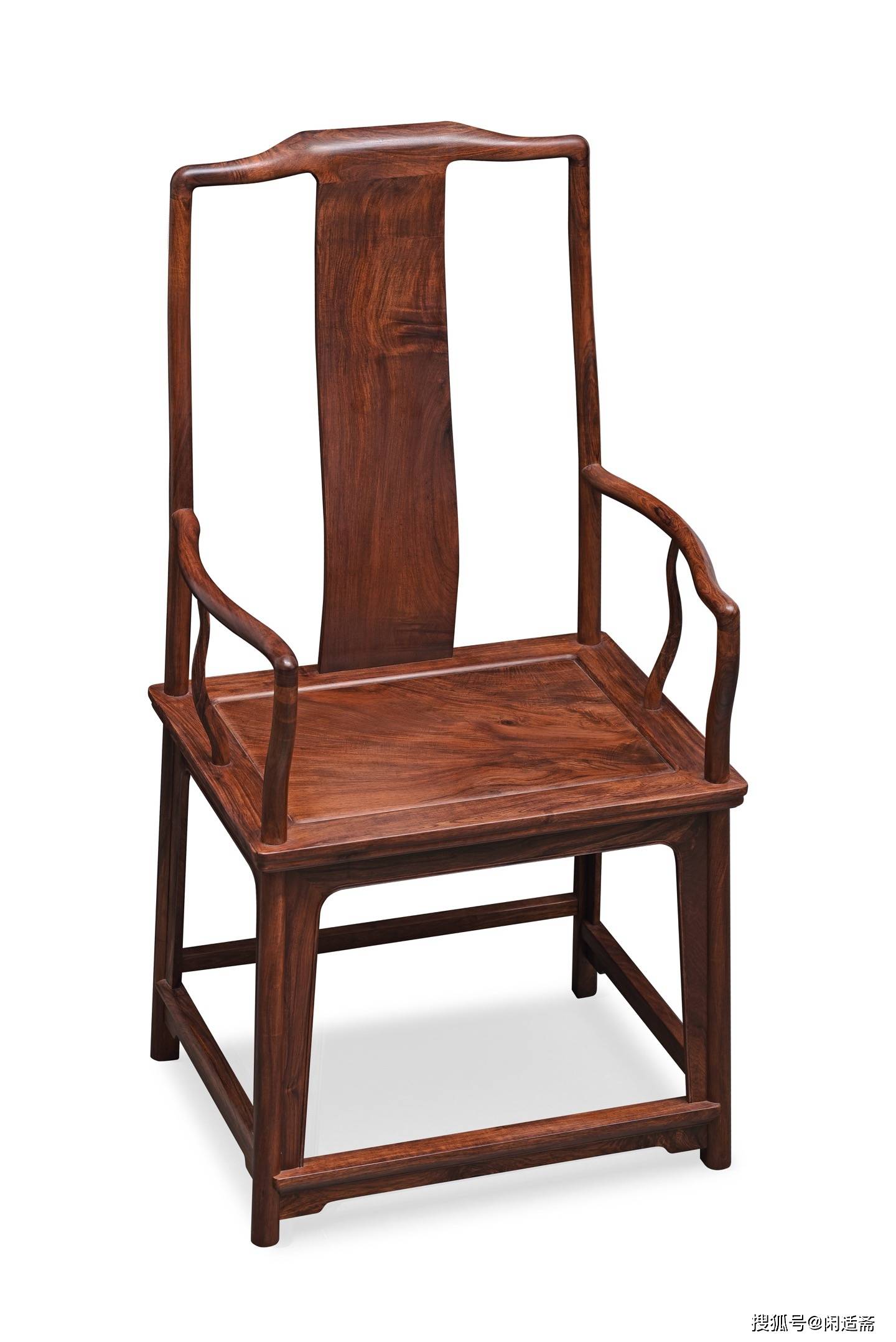 原創收藏級，明式文人雅器，黃花梨老料南官帽椅