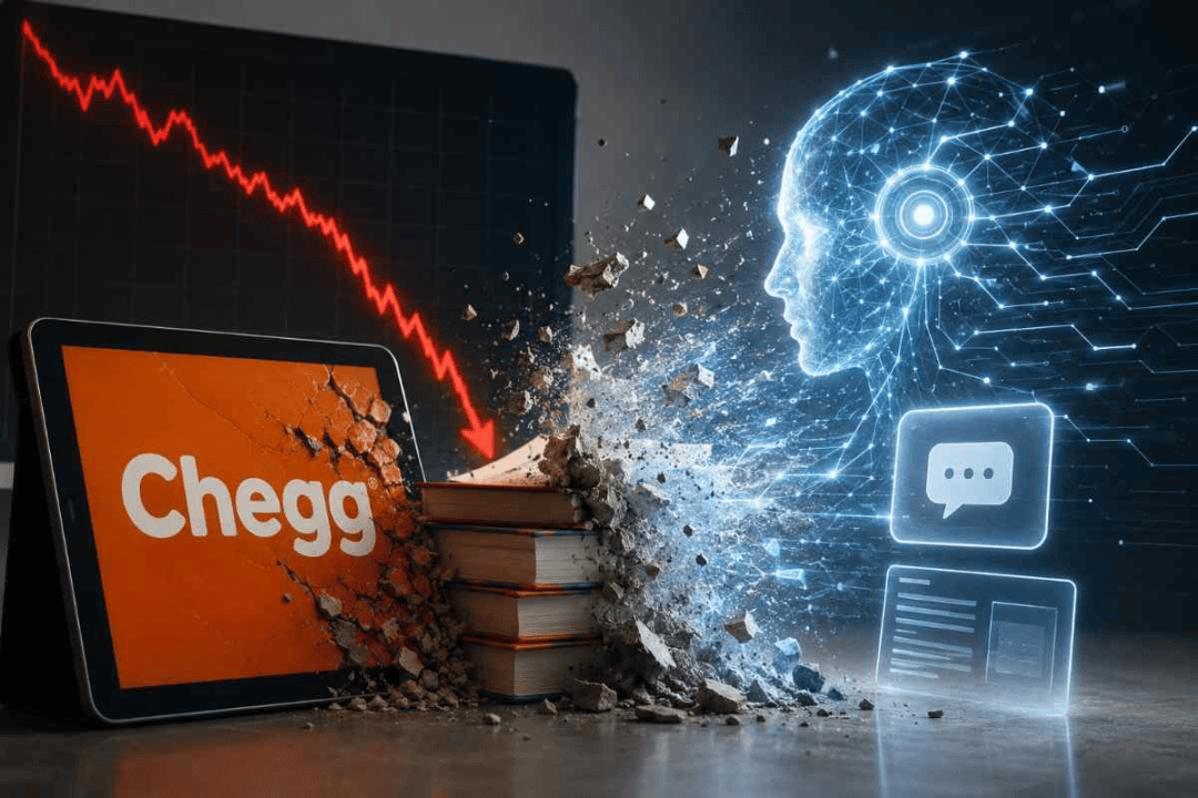 留學生的“作業幫”Chegg市值蒸發99%！股價跌破1美元…或將成為第一個被AI幹倒的公司