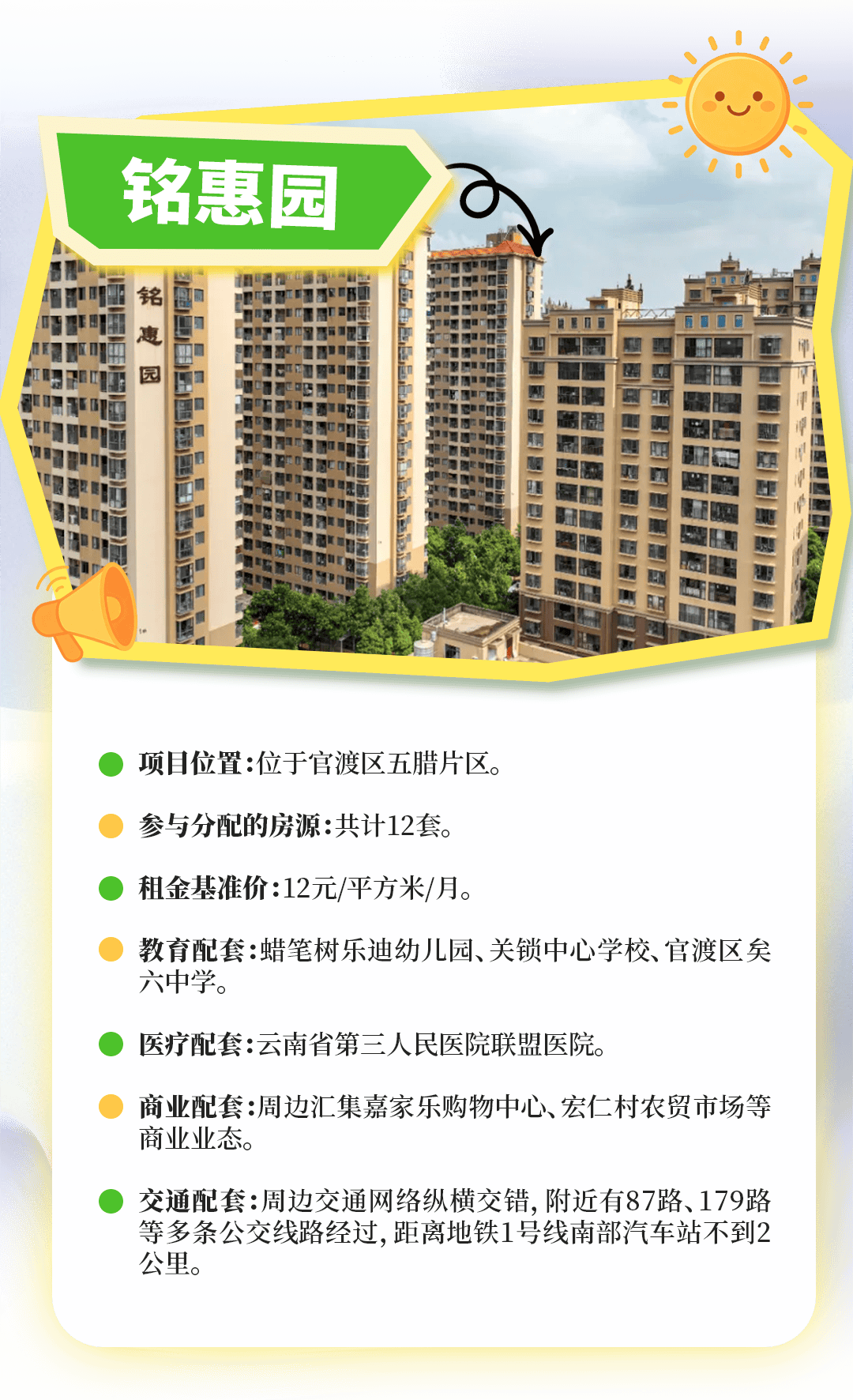 開屏家+ | 4411套房源！昆明安居集團7個常態化分配公租房專案無需搖號，詳情速戳↓